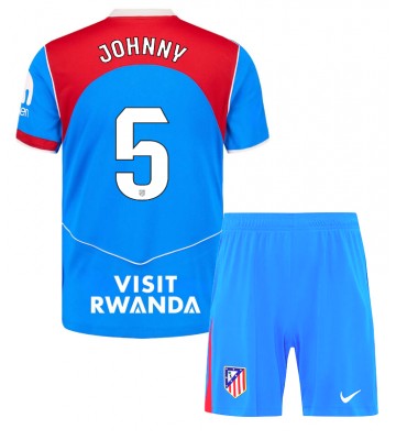 Atletico Madrid Johnny Cardoso #5 Tredjetrøje Børn 2025-26 Kortærmet (+ Korte bukser)